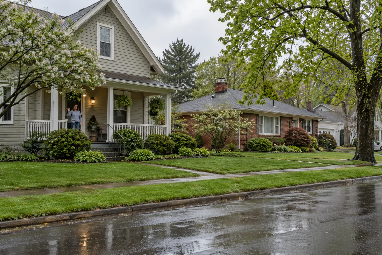 A frame house with a sump pump basement in the Eagle area
